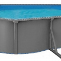 Морозоустойчивый бассейн Poolmagic Anthracite овальный 610x360x130 см комплект оборудования Premium 120_120