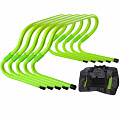 Барьеры тренировочные Sportex набор из 5 штук в сумке, 15-30см E33553-ST зеленый Neon 120_120