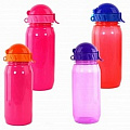 Бутылка для воды с трубочкой 400 ml КК0154 цвета в ассортименте 120_120