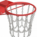 Кольцо баскетбольное Atlet антивандальное с сеткой из цепей IMP-A85 120_120