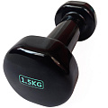 Гантель виниловая 1,5 кг (черная) Sportex HKDB115-1.5 120_120