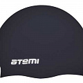 Шапочка для плавания Atemi TC401 тонкий силикон, черный 120_120