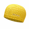Шапочка для плавания Atemi тканевая с ПУ покрытием, 3D PU 140 желтый 120_120