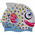 Шапочка для плавания детская Torres Junior, силикон SW-12206BF серо-голубой 120_120