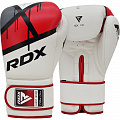 Перчатки тренировочные RDX BGR-F7R-8oz белый\красный 120_120